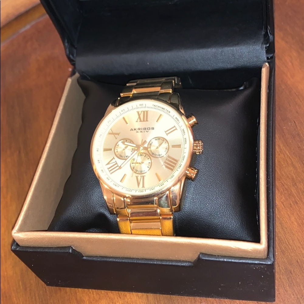 Gold Akribos XXIV Men’s Watch